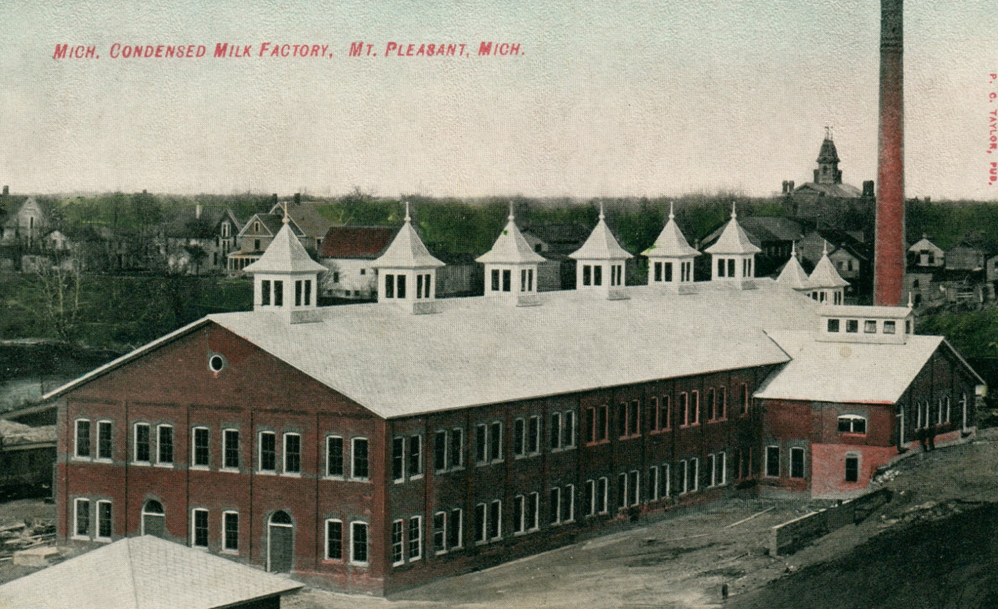 Michigan Condensed Milk Factory Mt. Pleasant Michigan MI Postcard 