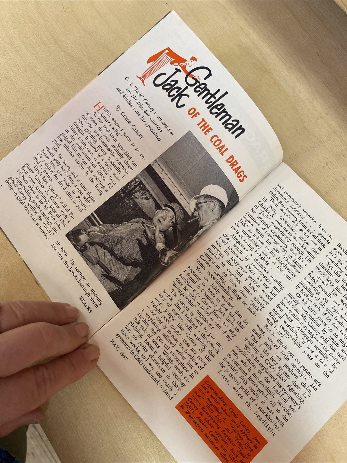 MAY 1957 TRACKS MAGAZINE CHESAPEAKE & OHIO RAILROAD RR TRAINS  