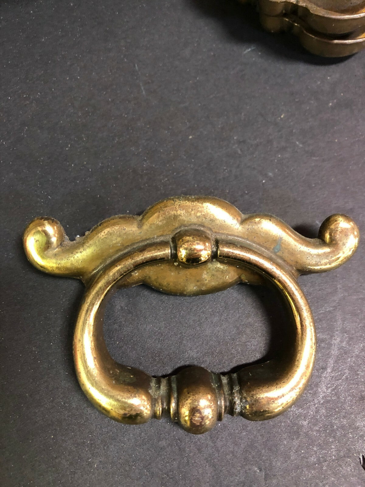 Lot of 3 vintage Brass Dresser  drawer pulls Hardware