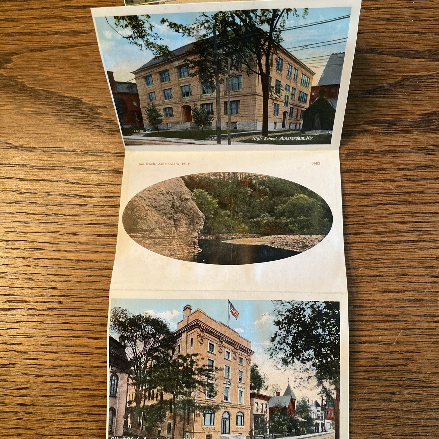 Rare Amsterdam New York NY Postcard Souvenir Folder