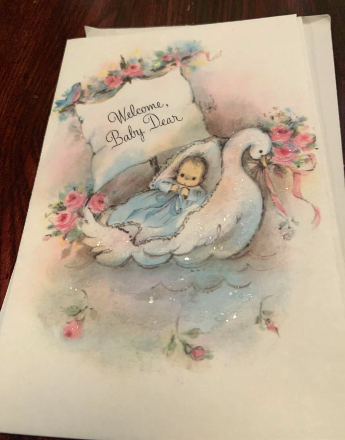 Lot of 19 Vintage Baby Announcement/ Birth Greeting Cards