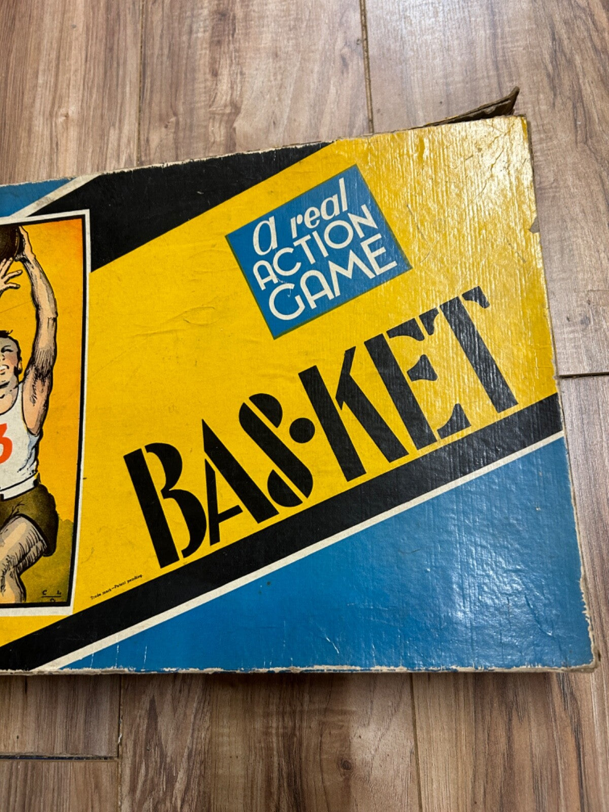 Vintage 1938 BAS-KET Basket A Real Action Game Cadaco Ellis Ball Complete WORKS
