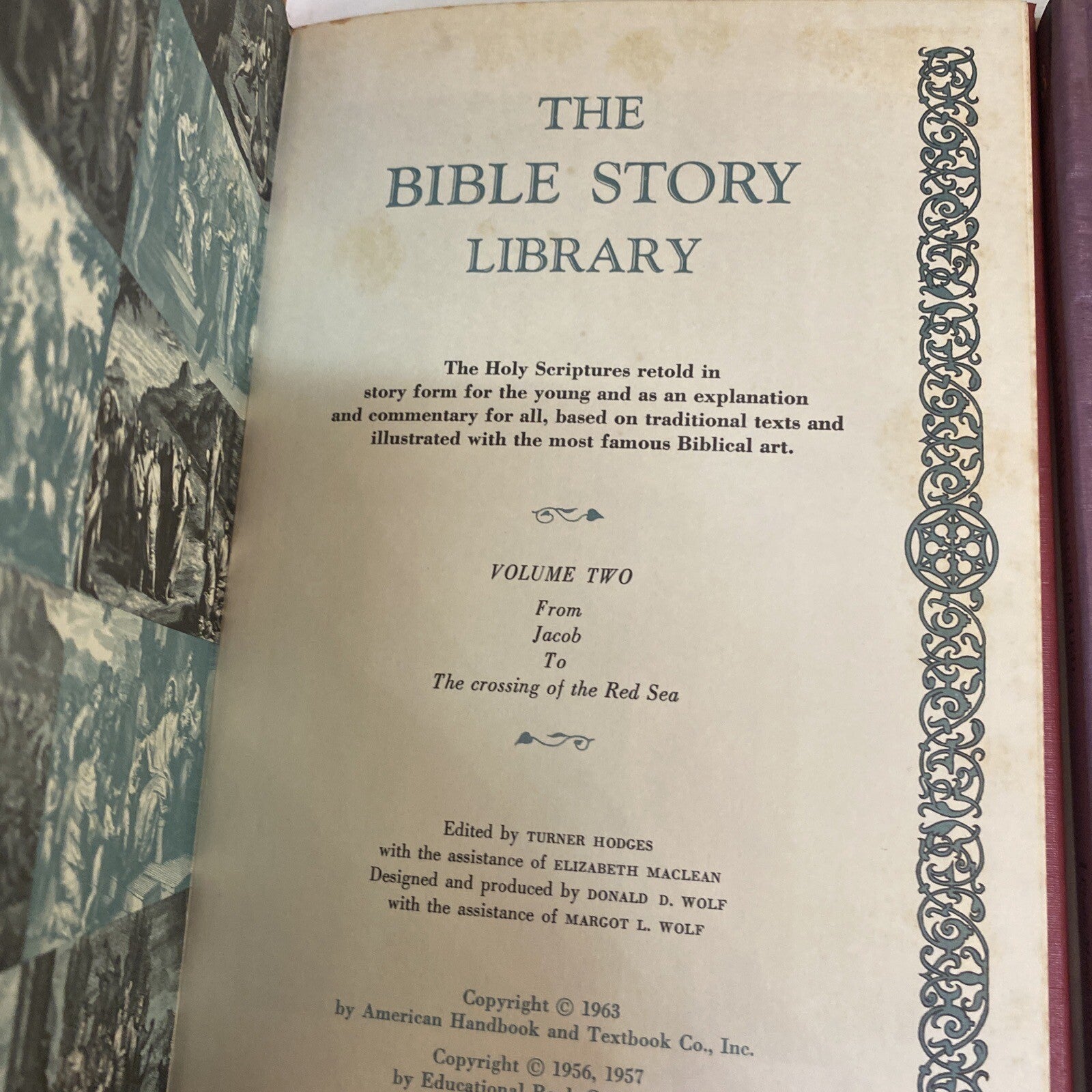 Vintage 1963 The Bible Story Library Illustrated 7 books