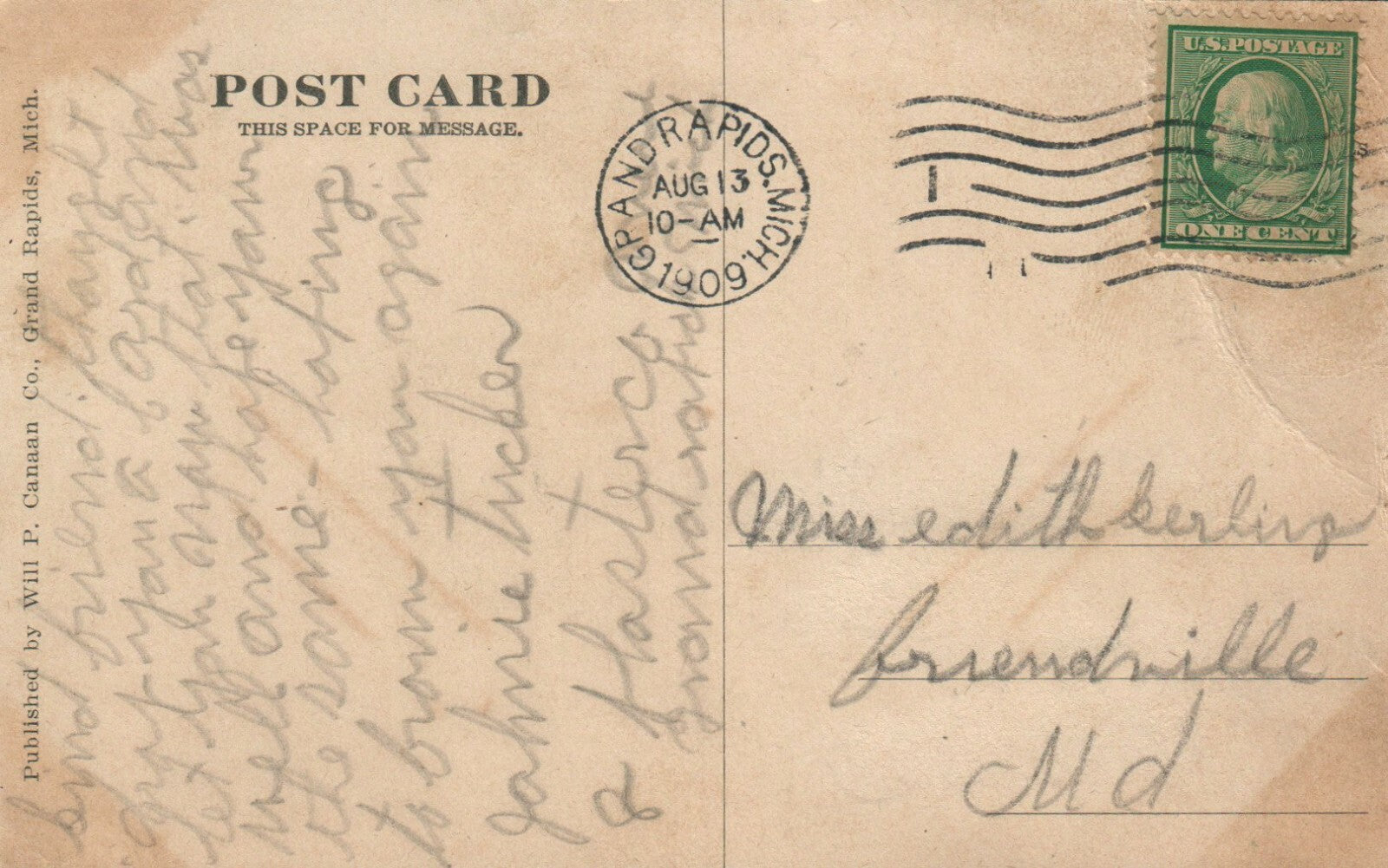 Grand Trunk Depot, Grand Rapids Michigan Mich MI Postcard