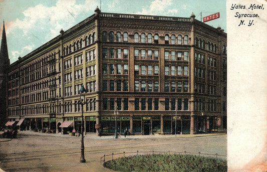 Yates Hotel Syracuse NY Vintage Postcard