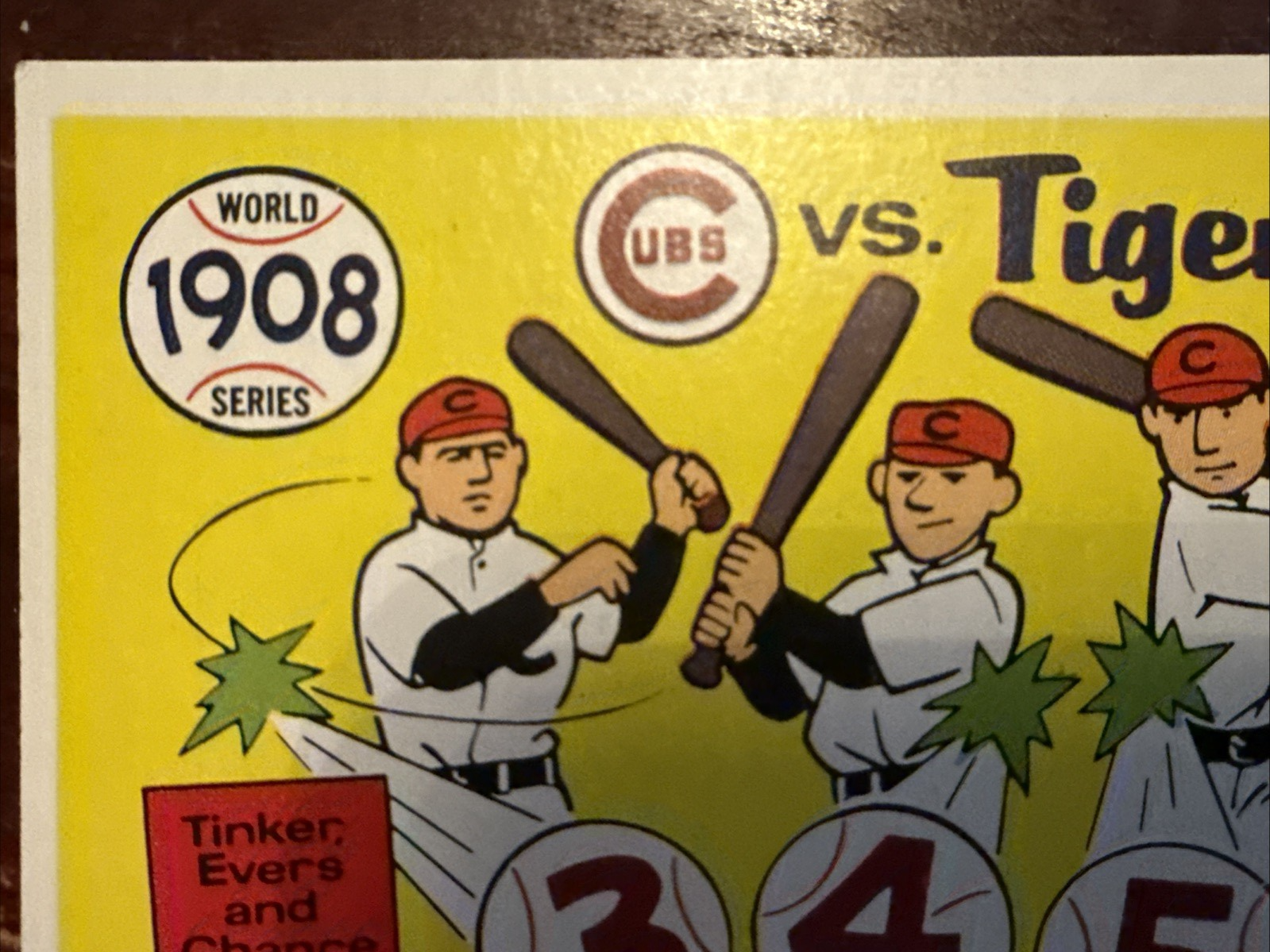 1968 Fleer Cubs Vs Tigers x 1908 World Series Baseball card