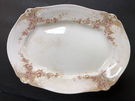 14.5 X 10.25 Royal Johnson Brothers Semi-Porcelain Oval Platter England