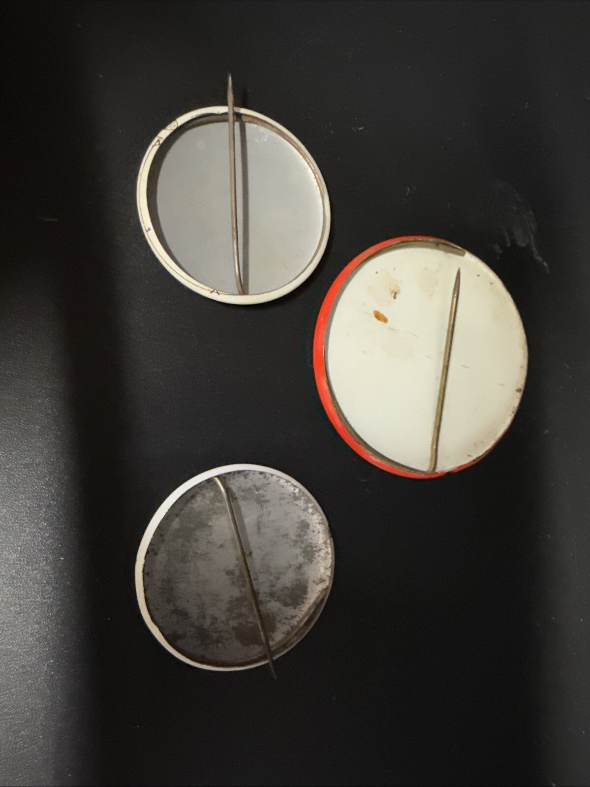 Lot of 3 Land of Hospitality Robin Bird Vintage Pin Pinbacks MI Michigan