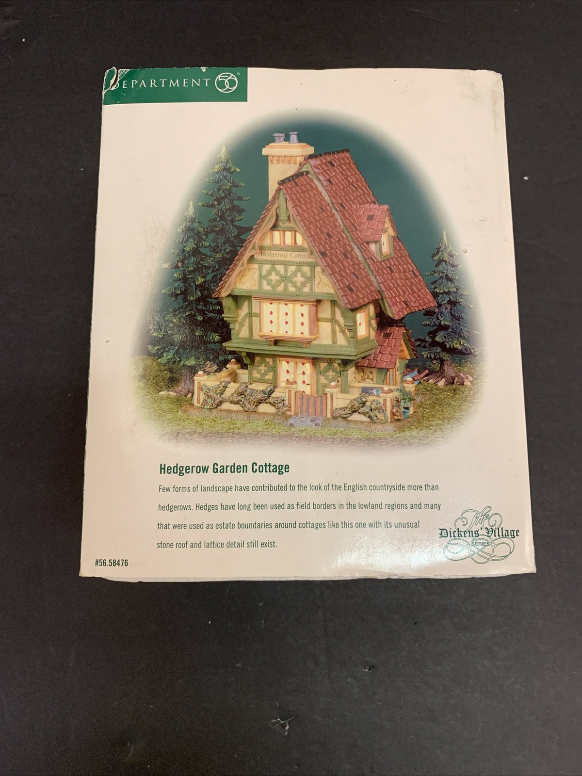 Department 56 Dickens Village - "Hedgerow Garden Cottage"