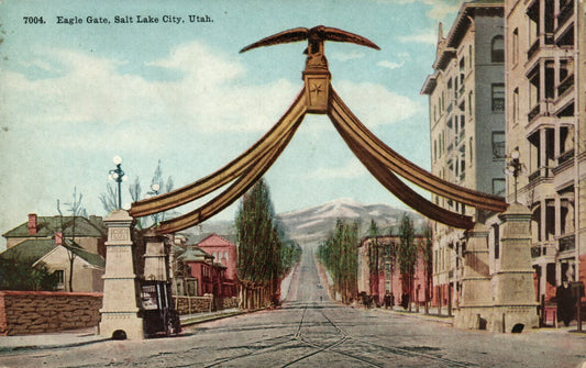 7004 Eagle Gate Salt Lake City Street View UT Utah Postcard