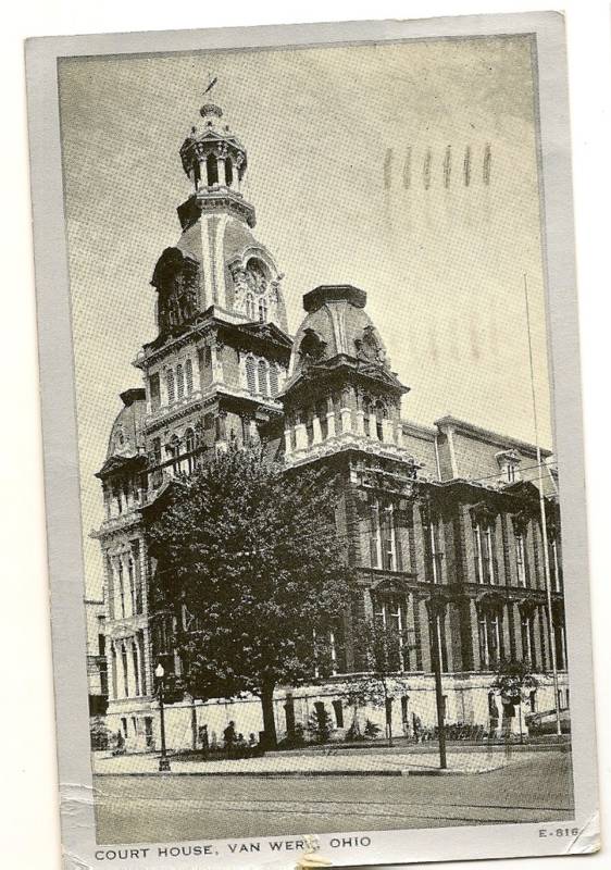 Court House Van Wert OHIO OH Postcard