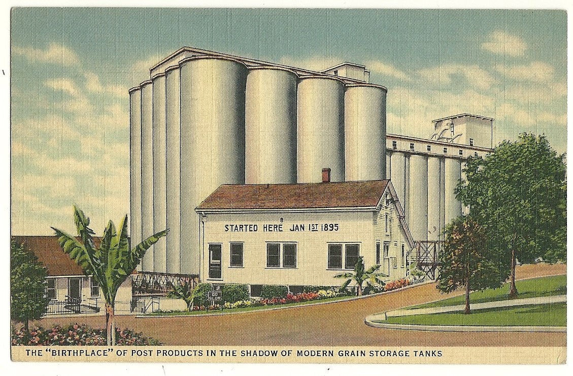 The Birthplace of Post Products Grain Storage Tanks Battle Creek MI Michigan