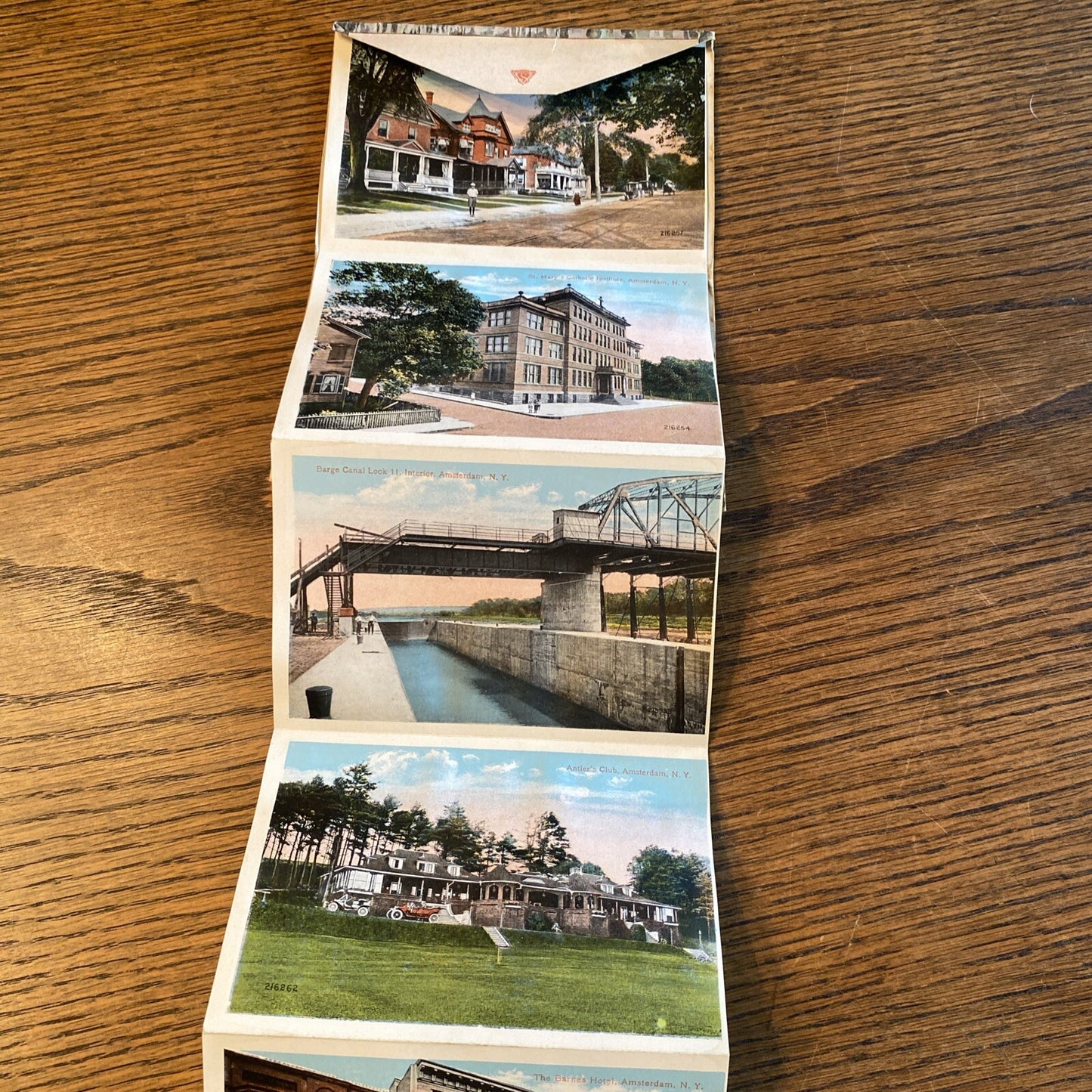 Rare Amsterdam New York NY Postcard Souvenir Folder