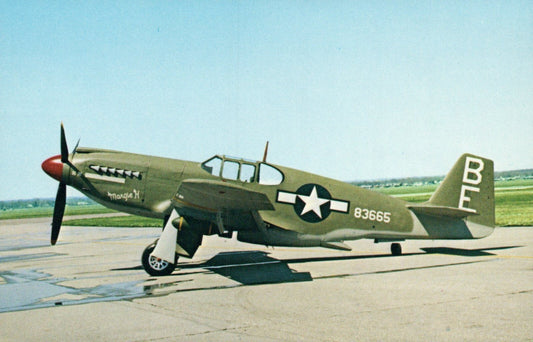 North American A-36-A  Dive Bomber Airplane Postcard