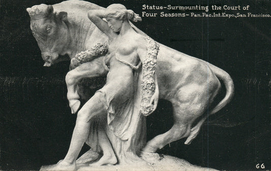 Statue Surmounting Court of Four Seasons Panama Pacific Expo San Francisco CA