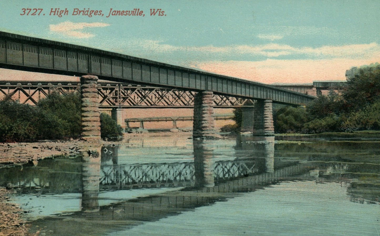 3727 High Bridges Janesville WIS Wisconsin Postcard