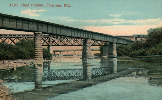 3727 High Bridges Janesville WIS Wisconsin Postcard