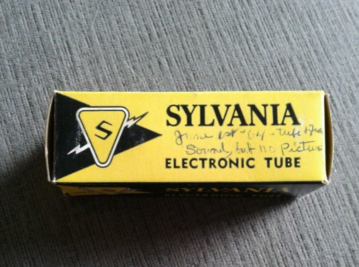 Vintage Sylvania 6AX4GTB Electronic Electron Vacuum Radio Television Tube  