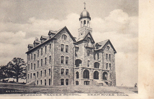 St. Johns Trades School in Deep River CT Connecticut Postcard