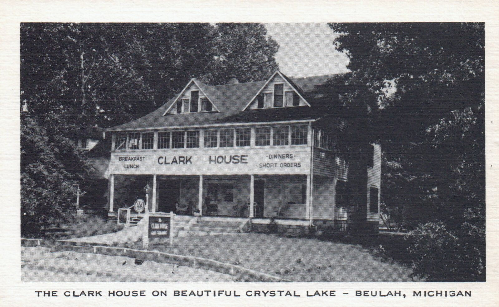The Clark House on Beautiful Crystal Lake in Beulah Michigan MI Mich Lake