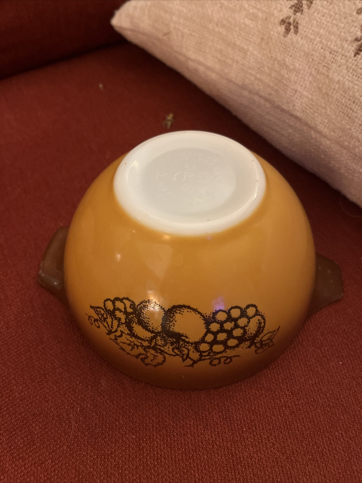 Pyrex Nesting Cinderella Mixing Bowls Old Orchard Set of (4) 441 442 443 444