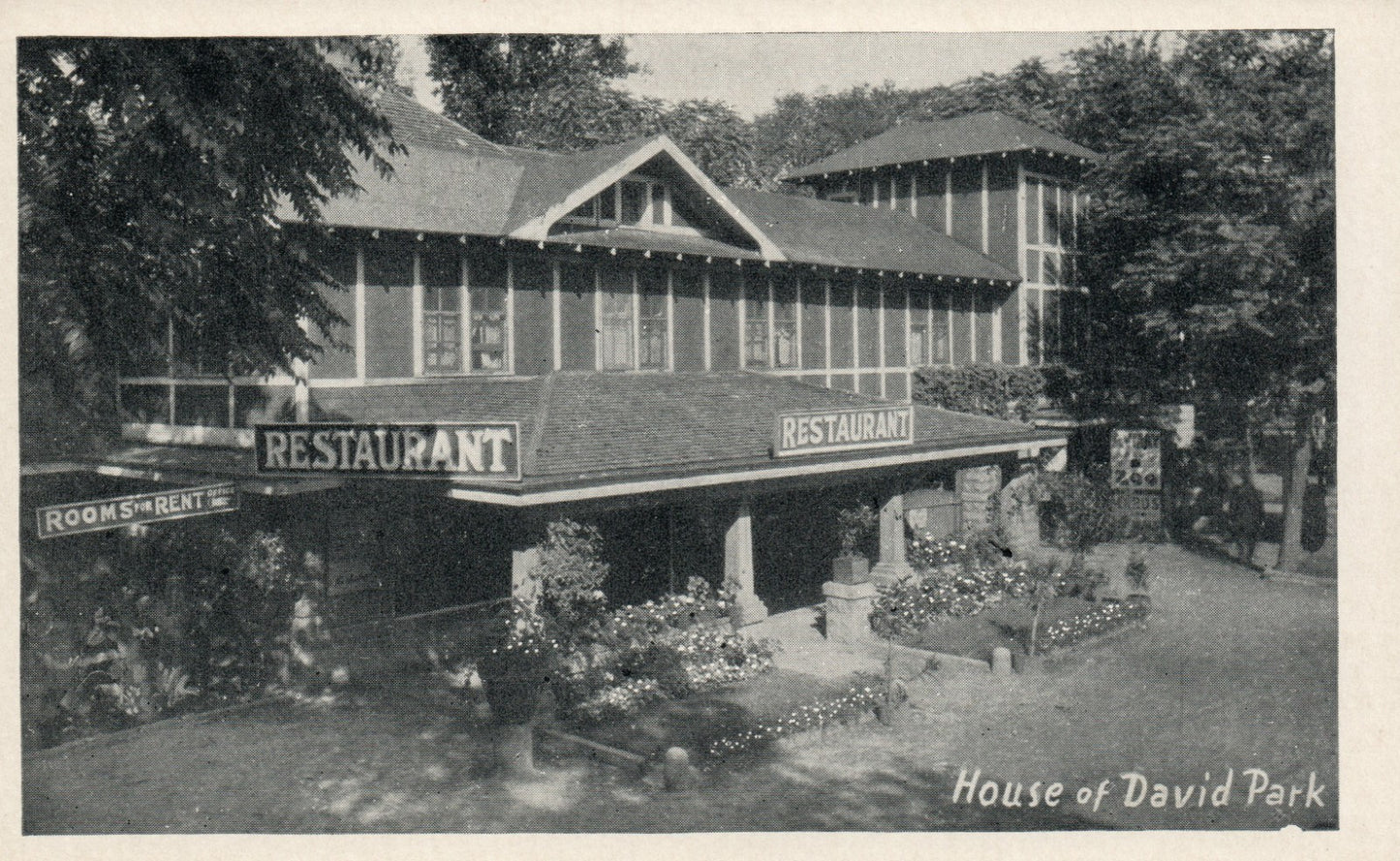 Restaurant Rooms for Rent House of David Benton Harbor MI Michigan Postcard