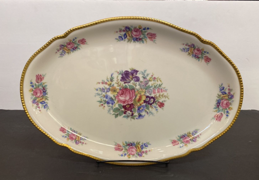 Vintage Castleton China Serving platter 16"  x 11" Dish Dishes