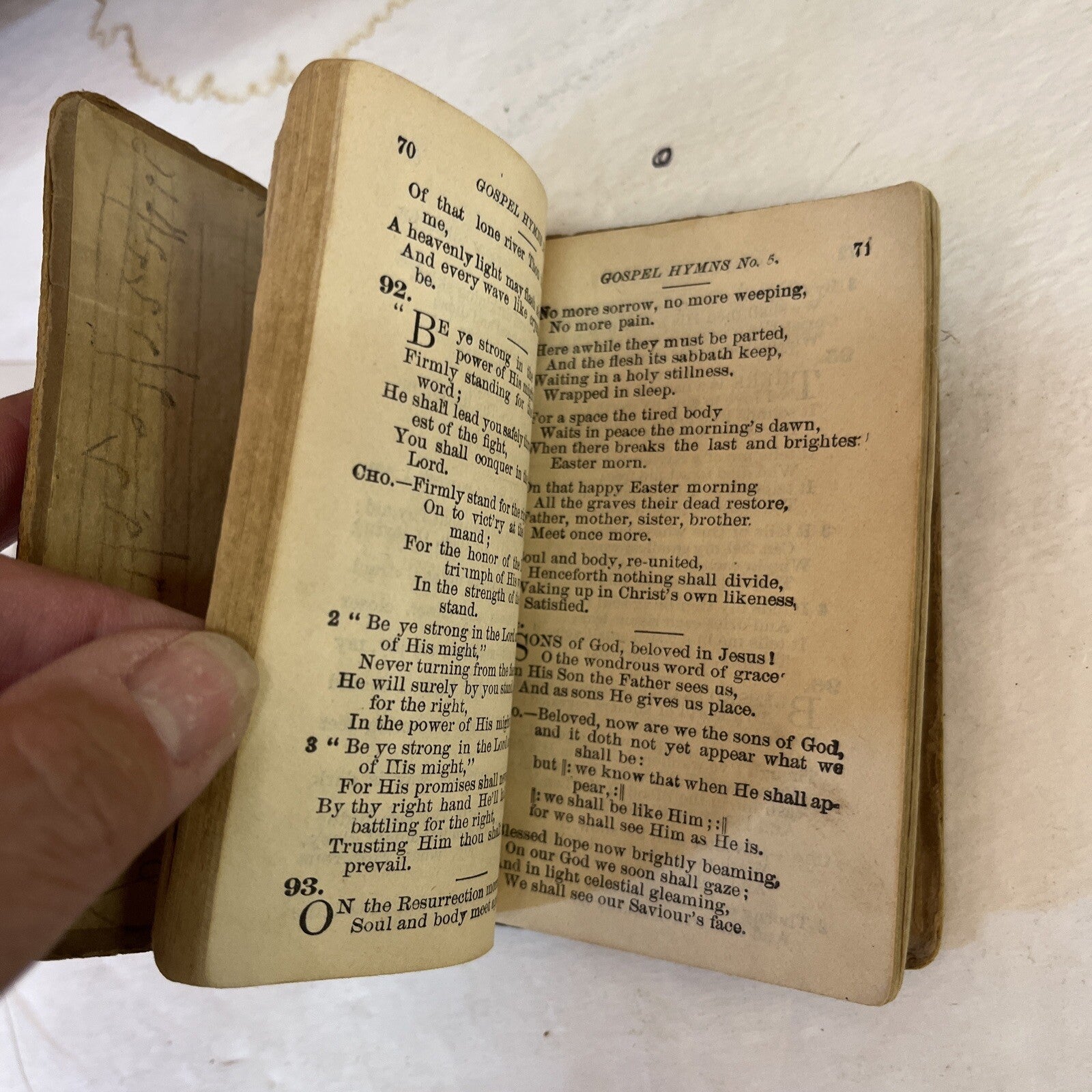 Gospel Hymns No. 5 (Words Only) by Ira Sankey 1887