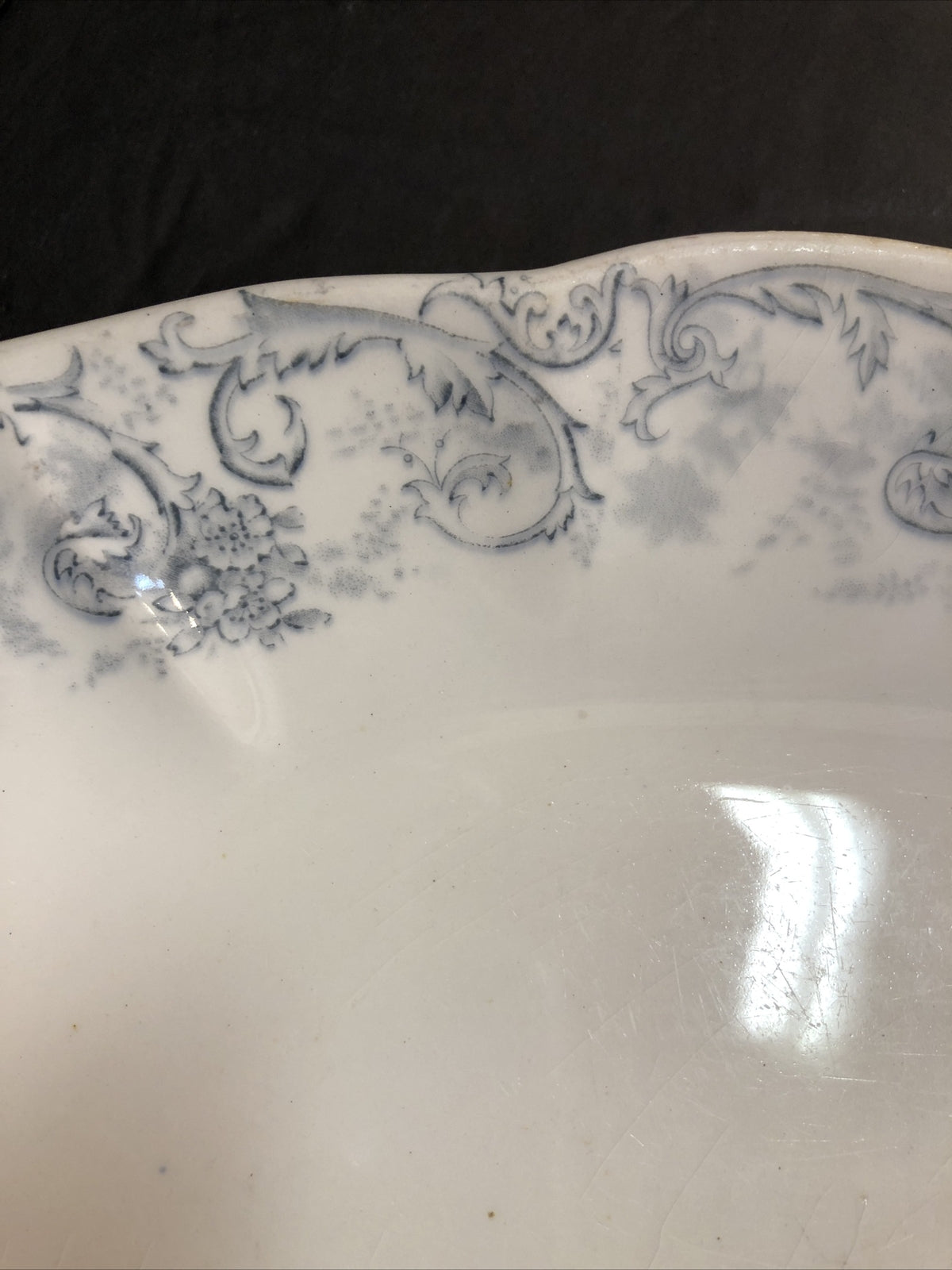 14.5 X 10.25 John Maddock & Sons Royal Vitreous Oval Platter England ROCOCO