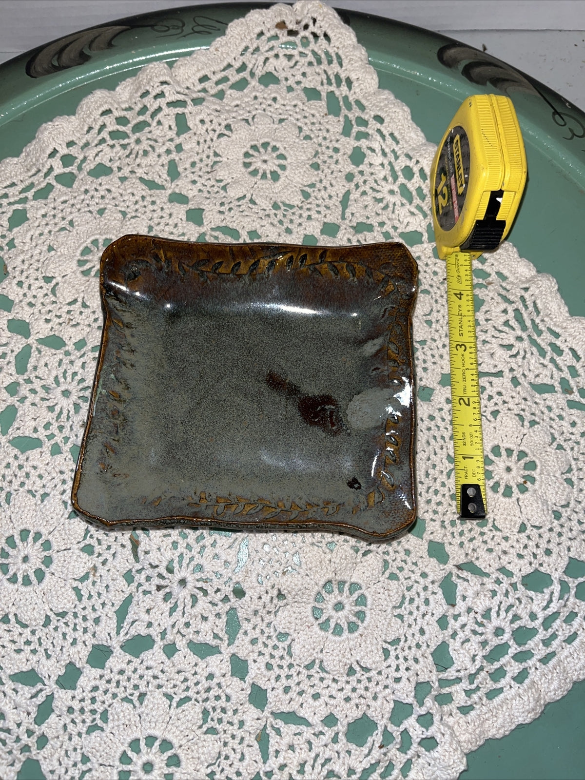 Studio Art  Pottery Trinket Dish / Soap Dish  USA Made