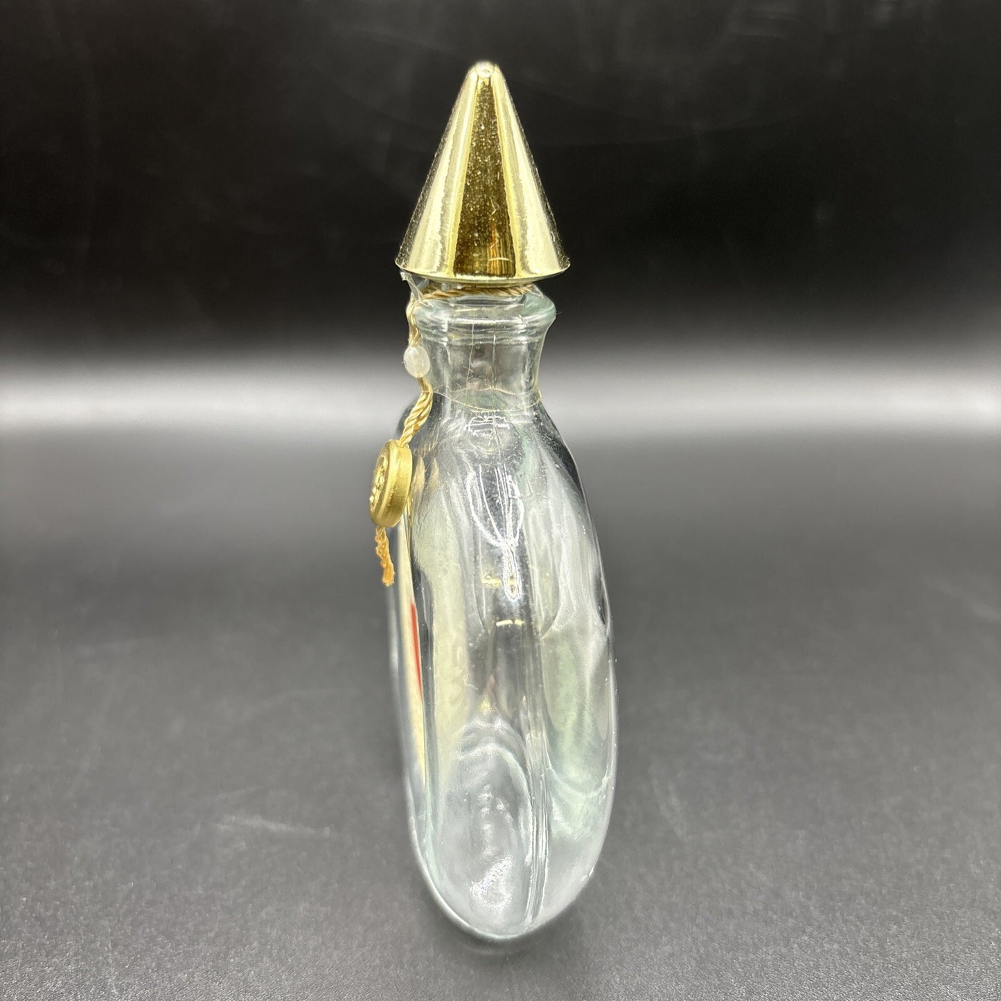 Vintage Guerlain SHALIMAR EMPTY GLASS bottle Eau De Cologne 1.7”   oz