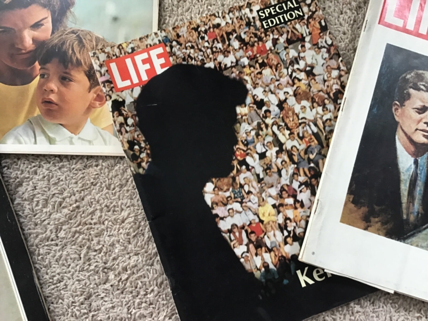 Lot of 8 Vintage John Fitzgerald Kennedy JFK President LIfe Post Look Magazines