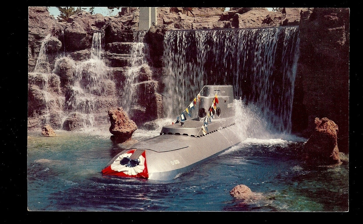 Submarine Falls Seven Seas Disneyland Disney Amusement Park Postcard