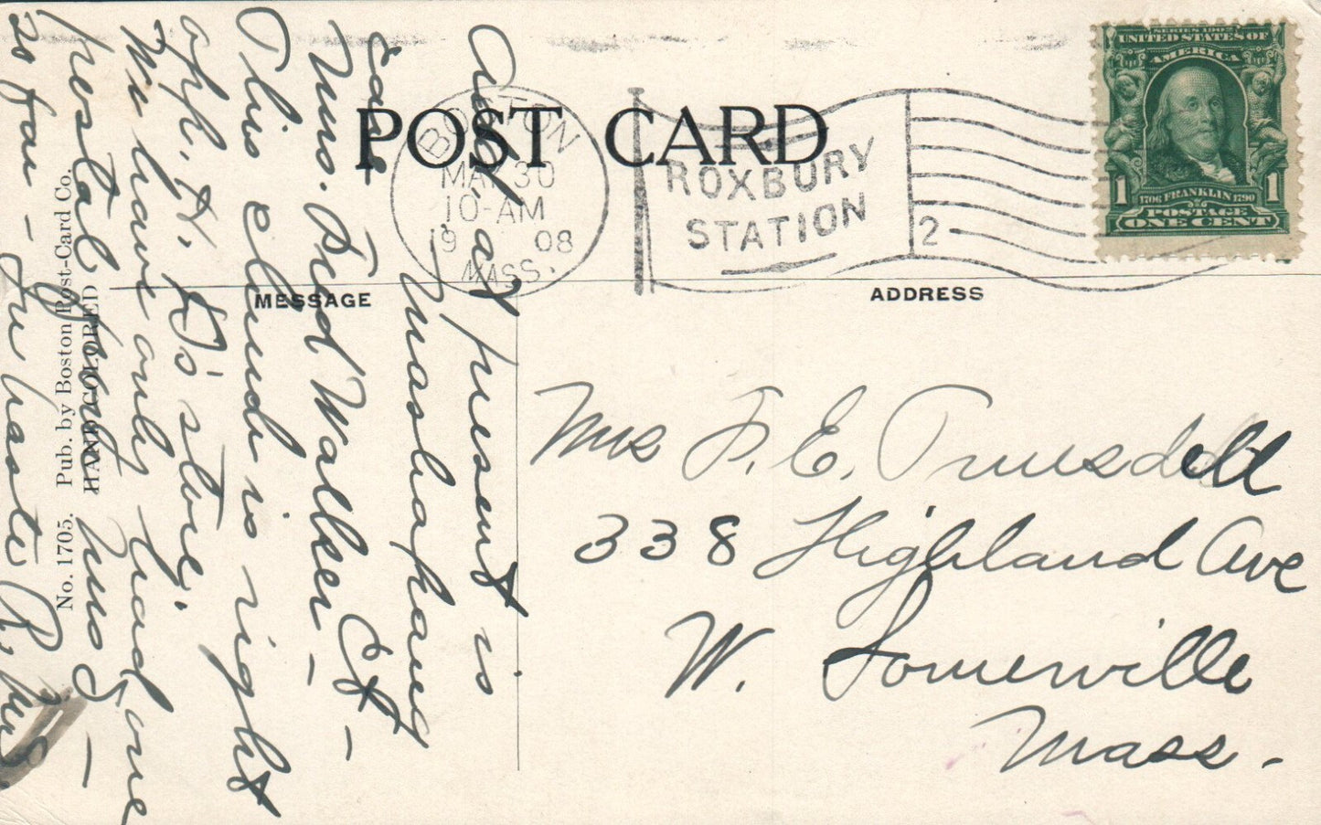 Warren St. Presbyterian Church, Duxbury, Massachusetts Mass Postcard