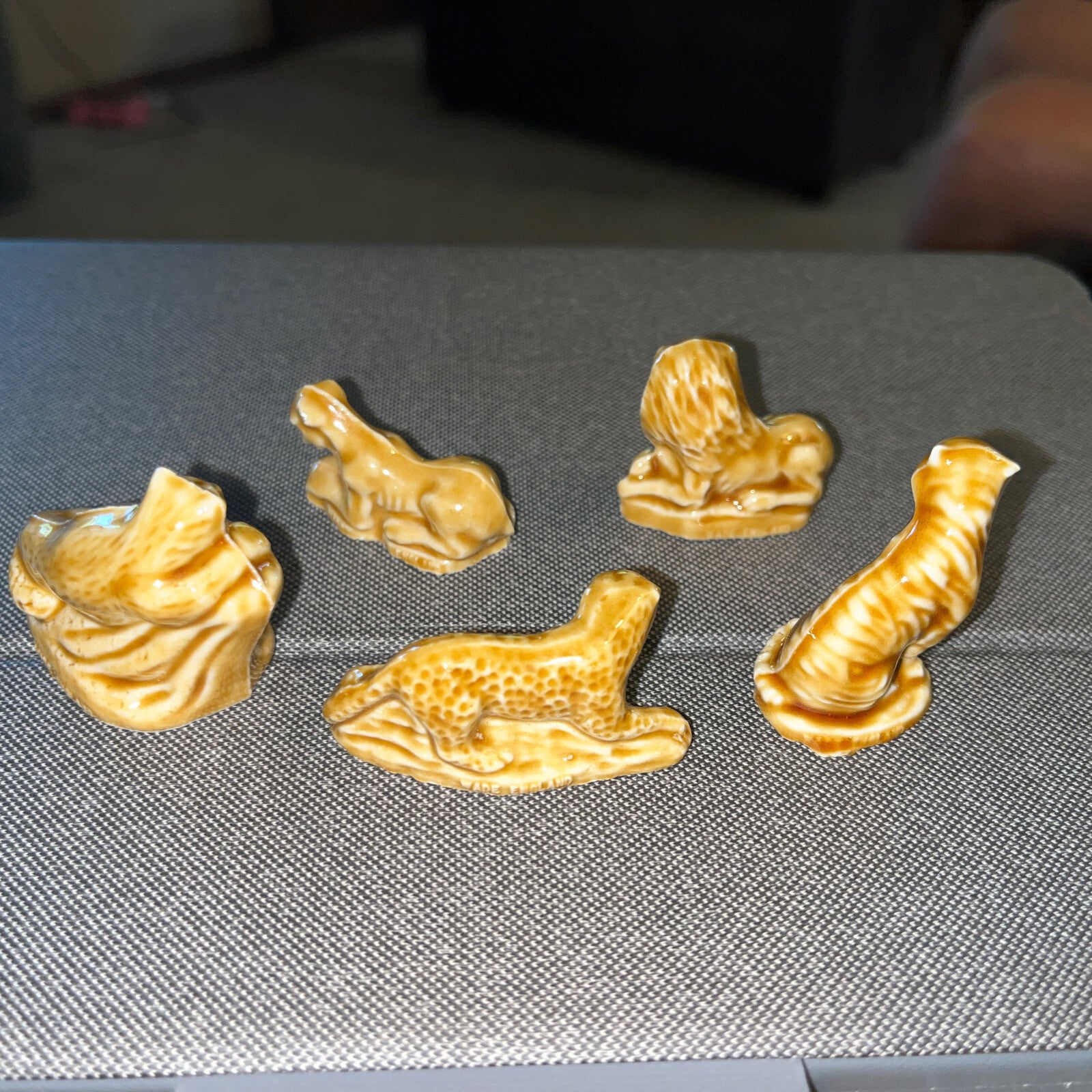 Wade Whimsy  5 Figurine-Resting Lion,lion, Cheetah,tiger, Leopard