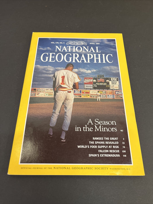 April 1991 National Geographic Magazine "A Season in the Minors" 