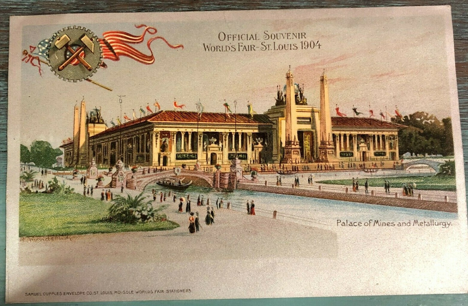 1904 HTL Saint St Louis World's Fair MO Missouri Hold to the Light Palace Mines 