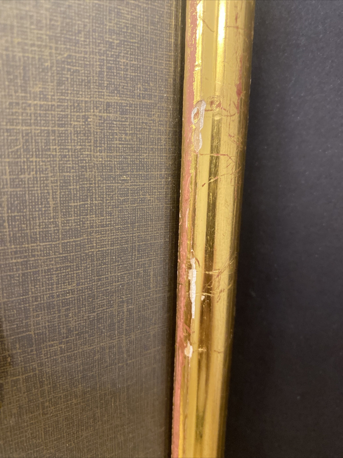 1920's 24" x 18.5"Chinese Gold Framed  & Matted Water color print 2 of 2