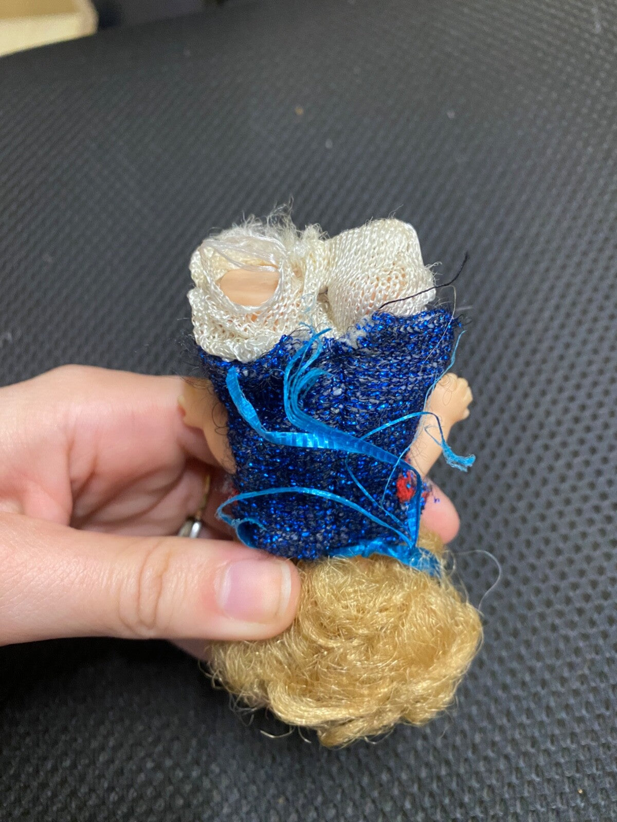 Vintage 1965 Pee Wee Doll U.D. Co Inc. W/ Blue Dress Shoes & Socks