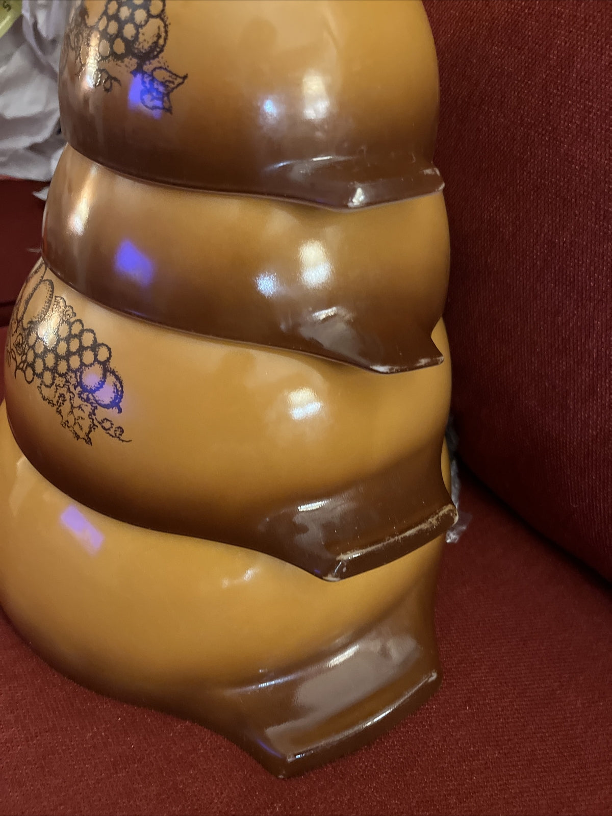 Pyrex Nesting Cinderella Mixing Bowls Old Orchard Set of (4) 441 442 443 444