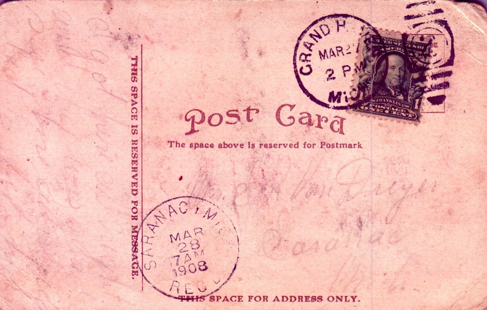 Drive to Spring Lake at Grand Haven Michigan MI Postcard