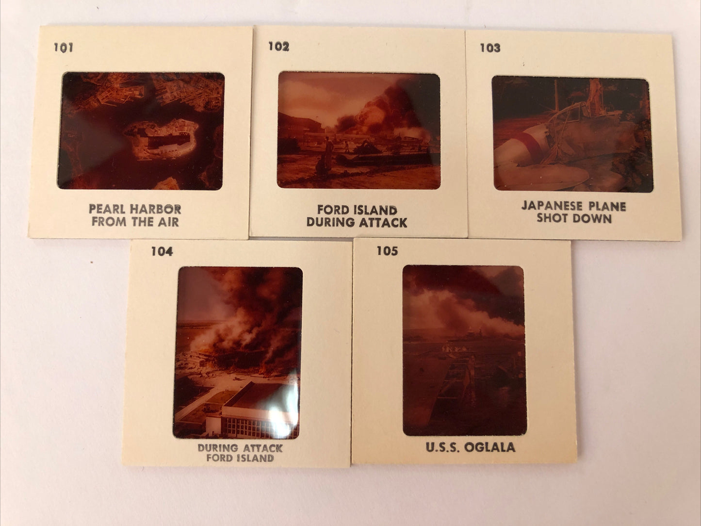 Lot of 29 Vintage 1960's 35mm Slides Pearl Harbor Ships Ford Island attack