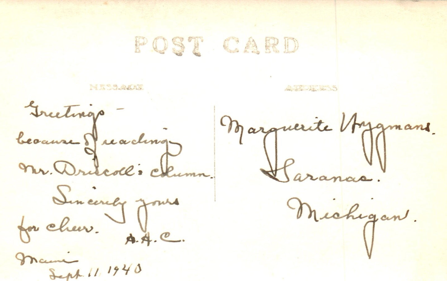 Real Photo Little Squaw Mountains on Moosehead Lake in Maine ME Postcard