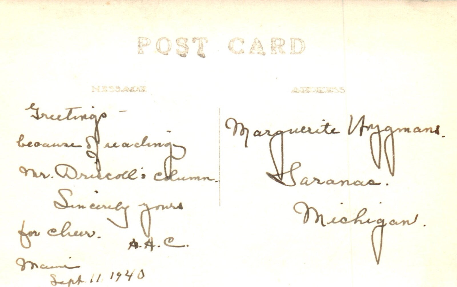 Real Photo Little Squaw Mountains on Moosehead Lake in Maine ME Postcard