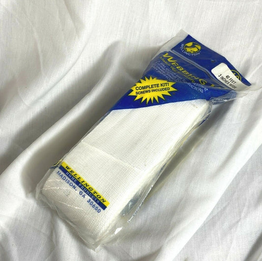 Vintage Wellington 40 Feet White Webbing Polypropylene Chair Kit 