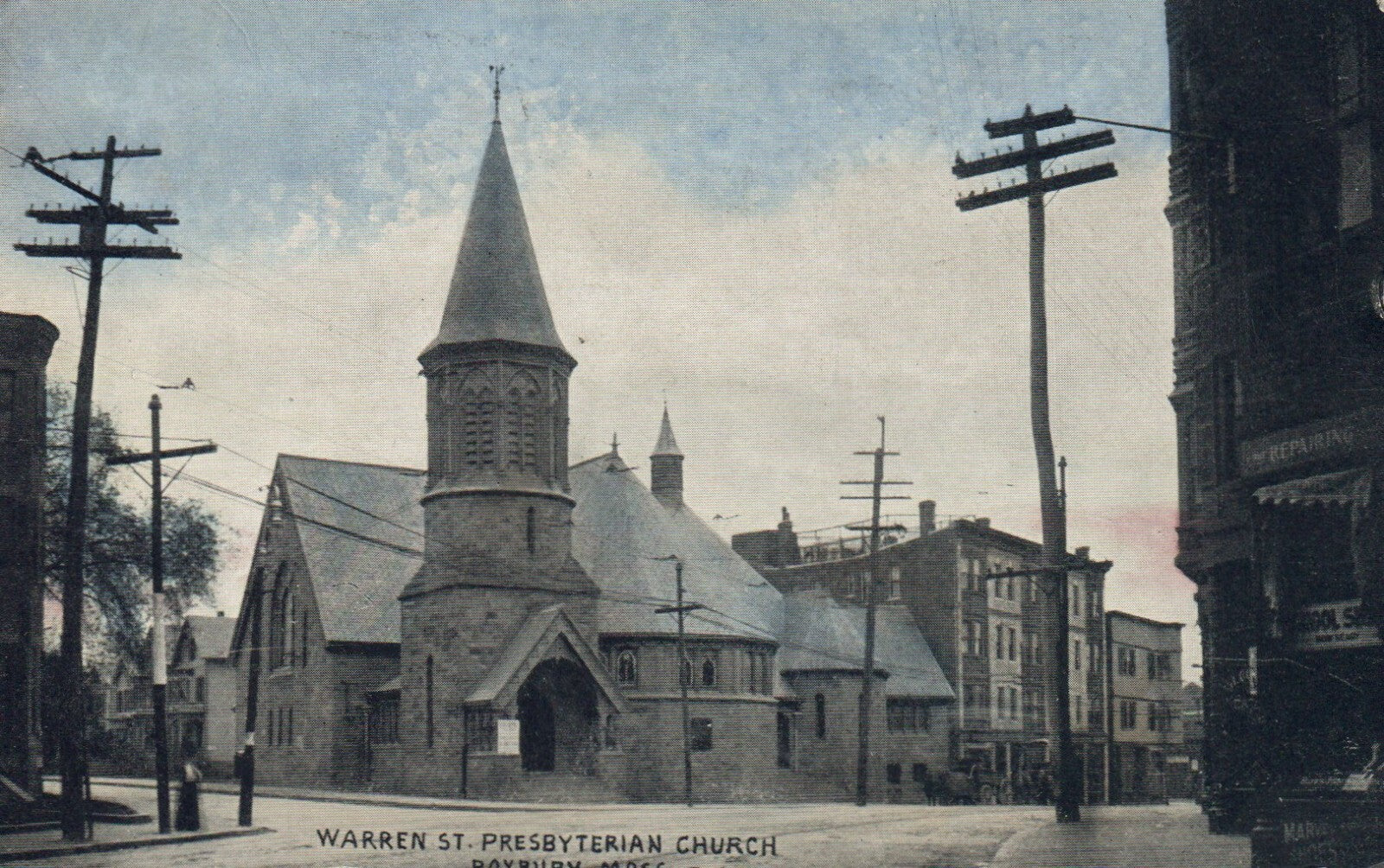 Warren St. Presbyterian Church, Duxbury, Massachusetts Mass Postcard