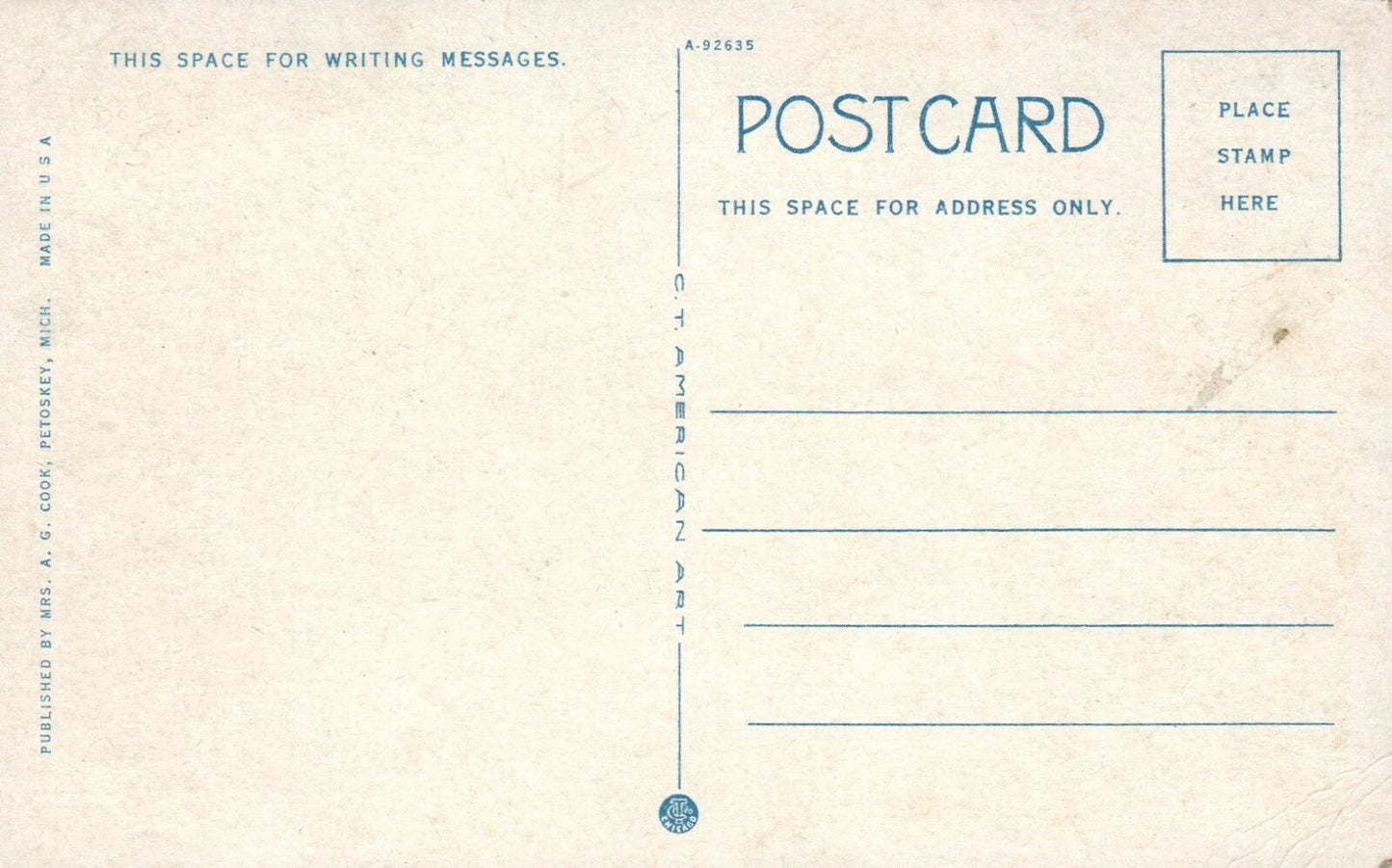 Railroad Station, Bay View Michigan Mich MI Postcard