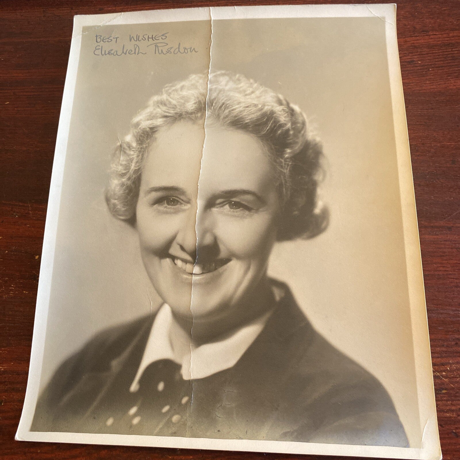 Hollywood Moviestar Elizabeth Risdon AUTOGRAPHED INK Real PHOTO 8 x 10