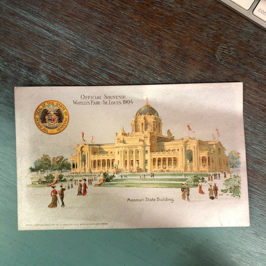 1904 HTL Saint St Louis World's Fair MO Missouri State Building Hold the Light 