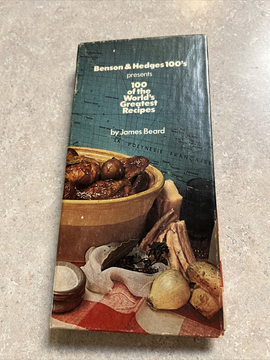 Vintage 1976 Benson & Hedges 100 Of the World's Best Recipes